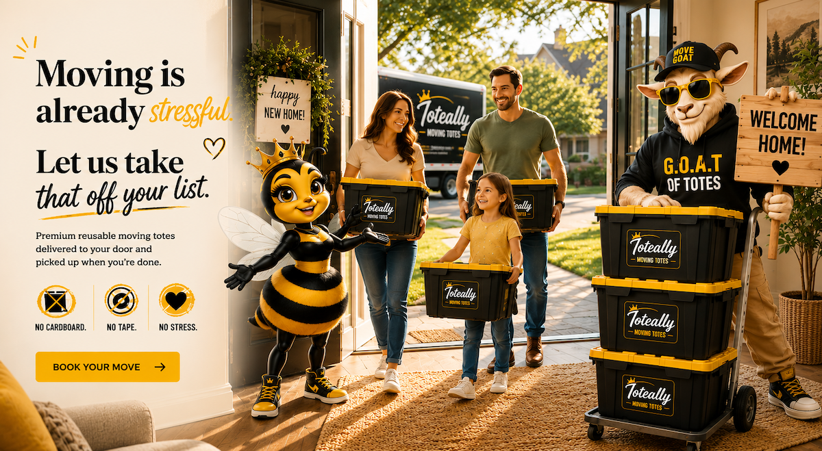 Moving is already stressful. Let us take that off your list. — Toteally Moving Totes