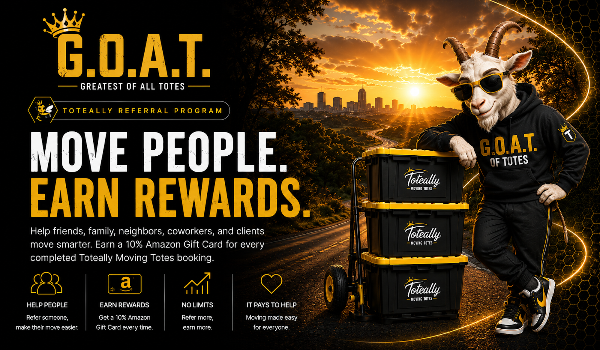 Move People. Earn Rewards. — Toteally Referral Program